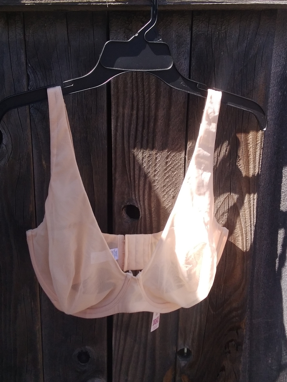 Adore Me Sheer Nude Plunge Underwire Bra